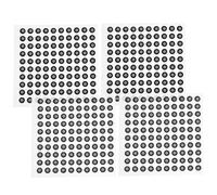 SOLUSTRE 4 Sheet Scanning Markers for Scanner Reflective Trail Markers Use for Accurate Tracking and Mapping