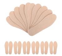 SOLUSTRE 40 Pairs Disposable Men’s Shoe Liners Odor Proof Wood Pulp Insoles Ultra-Thin Sweat Absorbing Non-Slip Replacement Inserts for Sneakers and Boots, Beige Size 44