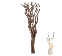 SOLUSTRE 40Pcs Brown Wavy Rattan Diffuser Sticks 3Mm X 280Mm - Natural Reed Replacement for Home Room Fragrance Oil Scent Diffuser Aromatherapy