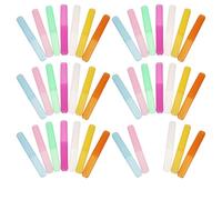 SOLUSTRE 40pcs Concise Toothbrush Holder Tooth Brush Boxes Portable Abs Storage Containers for Toothbrush Toothpaste Travel Business Trips Dustproof Protection Random Color