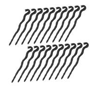 SOLUSTRE 48pcs Miniature Halloween Snake Cane Staff with Mystical Snake Head Black Mini Walking Stick for DIY Craft Decorations Dollhouse Accessories Halloween Party Decor