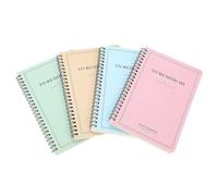 SOLUSTRE 4pcs A5 Student Spiral Notebooks Glazed Printing Paper