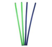SOLUSTRE 4pcs Bendable Cane Holder Clips with Metal Core Wrapped in Soft Silicone, Foldable Wallet Hanger Hooks for Dining, Damage-free Grip Mobility Cane Accessories for Seniors