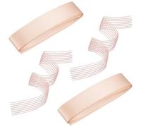 SOLUSTRE 4pcs Blush Pink Satin Ballet Shoe Ribbon Kit with Wide Elastic Bands Invisible Stretch Straps for Pointe Shoes DIY Ballet Footwear Accessories for Beginners and Stage Use