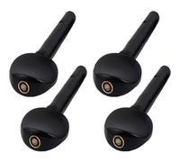 SOLUSTRE 4pcs Ebony Violin Tuning Pegs Professional String Fittings Non-slip Knobs Replacement Accessories for Oud and Fiddle
