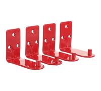 SOLUSTRE 4pcs Fire Extinguisher Wall Bracket Heavy-Duty L Shape Fire Extinguisher Mount Hooks for Office and Home Safety