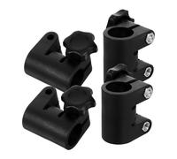 SOLUSTRE 4pcs Lightweight Plastic Light Stand Extender Adapters with Locking Clamps for Ring Lights and Reflectors, Flexible Height Adjustment for Studio and Outdoor Photography