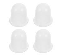 SOLUSTRE 4pcs Manual Vacuum Cupping Device Silicone Cups Portable No Fire Needed Flexible Suction Massage Techniques Home Use Body Relaxation Tool