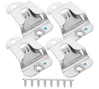 SOLUSTRE 4pcs Microphone Holders with Screws Cb Radio Mic Clip Hooks for Car Home Office Use Easy to Install Replacement for Broken Mic Mounts