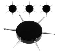 SOLUSTRE 4pcs Nail Art Dotting Tool Manicure Pen 2.36x2.36x0.28in Small Lightweight Circular Acrylic Stainless Steel for DIY Nail Art Home Use