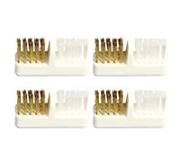 SOLUSTRE 4pcs Nail Cleaning Brush Set for Nail Drill Bits Copper Wire and Soft Bristles, Multi-functional Deep Cleaning Tool for Home Manicure and Salon Use