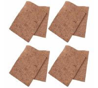 SOLUSTRE 4pcs Natural Coconut Fiber Reptile Terrarium Liner Nonslip Substrate Mat for Bearded Dragon Lizard Tank Accessories Reptile Coconut Pad for Safe Habitat