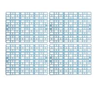 SOLUSTRE 4pcs Plastic Bunny Cage Foot Mats Rabbit Foot Cushion Pads with Holes Design, Keeps Pets Healthy and Safe, Suitable for Personal Home or Pet's Shop