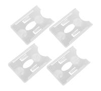 SOLUSTRE 4pcs Plastic Parking Permit Holder for Car Windshield Sturdy Suction Cup Mount, Id Badge Holder, Sl nd Stylish Design for Windscreen Organisation