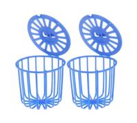 SOLUSTRE 4pcs Plastic Parrot Food Basket for Small Birds Cockatiel, Vegetable and Fruit Holder for Birdcage, Prevents Food from Getting Dirty and Keeps out Moisture