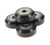 SOLUSTRE 4pcs Printing Part Metal Pulley Wheel Passive Round Pulley Guide Rollers Silent Low Friction Diy Printer Accessory