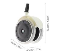 SOLUSTRE 4pcs Replacement Wheels for Walker Black Pp Material with Easy Cleaning and Universal Compatibility, Silent Caster Wheels Suitable for Walker Accessories and Mobility Scooter Parts