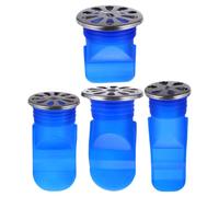 SOLUSTRE 4pcs Silicone Floor Drain Backflow Stopper round Shape for Kitchen and Laundry Room Versatile Use Anti-backflow Drain Cover Preventing Sewer Odor