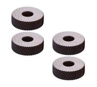 SOLUSTRE 4pcs Steel Lathe Knurling Tool with Dual Diagonal Wheels, Sharp Teeth for Precise Pressure Patterns, Sturdy Embossing Wheel Suitable for Metal Turning