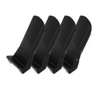 SOLUSTRE 4pcs Tire Changer Clamp Protection Sleeve for Motorcycle and Truck Wheels, Black Plastic Jaw Protectors Versatile Use and Easy Operation for Wheel Repair