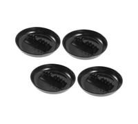 SOLUSTRE 4pcs Unbreakable Plastic Round Ashtray with Cigarette Slots Impact Resistant Ash Holder for Indoor Outdoor Home Office Patio Areas Multipurpose for Cigarettes and Cigars