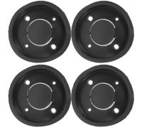 SOLUSTRE 4pcs Universal Solid 100mm Leather Pump Seal Cups for Hand Water Well Pressure Pump Replacement Parts Black Sturdy Water Cup for Manual Pitcher Accessories