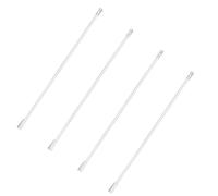 SOLUSTRE 4pcs Vertical Blind Wand Replacement Set for Office and Home Use Sturdy Plastic Material with No Tools Required White Colour Blind Rod Stick