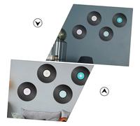 SOLUSTRE 4pcs Vintage Vinyl Record Wall Stickers PVC Retro Music Decor for Disco Parties Home Cafe Bedroom Removable Record Decorations