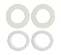 SOLUSTRE 4pcs White Cotton Erhu Angle Protectors Crash-proof Pads for Erhu Snake Skin Instrument, Easy to Use Protective Pads Suitable for Folk Music Performance