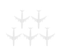 SOLUSTRE 5 Pcs Model Planes Airplane Models in White Reusable Plastic with Precision Craftsmanship and Versatile Use Simple Color Elegant Decoration for Study Room