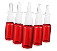 SOLUSTRE 5 Pcs Refillable Nasal Spray Bottles Pet Plastic Mist Bottles with Direct Spray Head Compact Leak Travel for Precise Application and Use