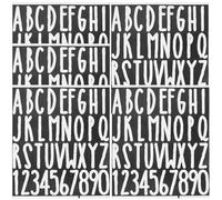SOLUSTRE 5 Sheets Self-adhesive Mailbox Numbers Decal Stickers in White Pvc Material, Lightweight and Waterproof, for Outdoor Address Numbers and Garbage Bins Signage