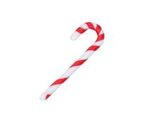 SOLUSTRE 50pcs Christmas Crutch Hanging Pendants with Colourful Ribbon, 6.5cm Plastic Ornaments for Christmas Tree Decor, Easy Hanging Decoration to Create Festive Atmosphere in Entryway