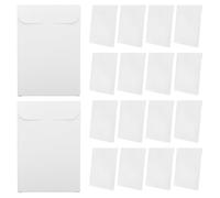 SOLUSTRE 50pcs Greeting Card Storage Box Document Mailers Kraft Paper Box Cardboard Photo Storage Envelope for Photos Pictures Papers Present White