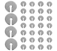 SOLUSTRE 50pcs Metal Slotted Weights Set for Physics Laboratory Teaching and Research Compact Portable Lab Mass Set for Classroom Experiments and Scientific Demonstrations