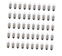 SOLUSTRE 50pcs Miniature Screw Light Bulbs Base for Electrical Experiments Glass Tiny Bulbs for Student Science Learning and Circuit Testing