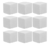 SOLUSTRE 50pcs Nail Polish Brushes Gel Nail Tools Cosmetic Sponges Multi-sided Square Sponge Nonstick Design Seamless Blending White for Applying and Blush