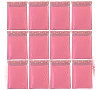 SOLUSTRE 50pcs Pink Bubble Pouch Bags Strong Waterproof Pe Material Packaging Bags for Office and Home Use Practical Bubble Pack Pouches