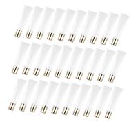 SOLUSTRE 50pcs Plastic Lip Balms Tube Empty Lip Balm Bottle 15ml Plastic Material Good Sealing Performance Light Weight Women Daily Life Can Be Put into Handbag