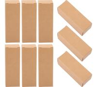 SOLUSTRE 50pcs Small Lipstick Wrapping Boxes Kraft Paper 3.1x3.1x9cm Lip Balm Packaging Holder for Cosmetic Wrapping and Decoration