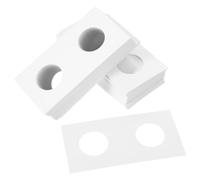 SOLUSTRE 50pcs White Paper Coin Cardboard Holders for Easy Storage and Categorization, Simple and Elegant Coin Collection Boxes Suitable for Bookshelves and Display Cabinets, for Personal