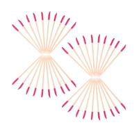 SOLUSTRE 50pcs Wood Nail Sticks Manicure Sanding Sticks Disposable Cuticle Pusher Dual-Ended Portable Wooden Sanding Tools for Nails Salon Use on The Go