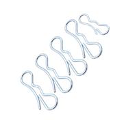 SOLUSTRE 5Pcs Alloy-steel Cotter Pin Practical Fastener Clips Bow Tie Lock Pins for Engineering Industry Automotive and Lawn Applications