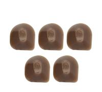 SOLUSTRE 5pcs Brown Flute Tail Rubber Mute Bricks Pads Flute Button Mute Pads Instrument Repair Accessories for Wind Woodwind Maintenance