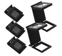 SOLUSTRE 5pcs Folding Loupe Magnifier Portable Plastic Handheld Magnifier with Lens for Jewelry Coins and Textile Inspection and Lightweight Design