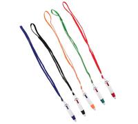 SOLUSTRE 5pcs Multi-color Ballpoint Pens with Neck Lanyard Chains for Office and Retail Shops, Fine Workmanship Pp Material Writing Pens, Suitable for Teachers and Mothers