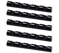 SOLUSTRE 5pcs Nail Art Pen Holder Plastic Organizer with 5 Grids for Professional Nail Salon and DIY Use
