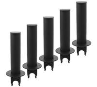 SOLUSTRE 5pcs Plastic Clip-on Toilet Paper Roll Holders for Bedside Commode and Wheelchair, Easy Operation Waterproof Tissue Holders Designed for Seniors and Nursing Patients