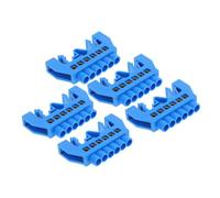SOLUSTRE 5PCS Position Brass Terminal Block Bus Bar with Hole Design for Zero and Ground Separation Safe Copper Connector Strip for Industrial and Residential Distribution Systems