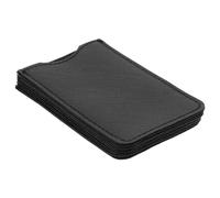 SOLUSTRE 5pcs Pu Comb Holder Case Set for Short and Beard Combs Soft Travel Pouches in Black for Outdoor Use and Personal Grooming